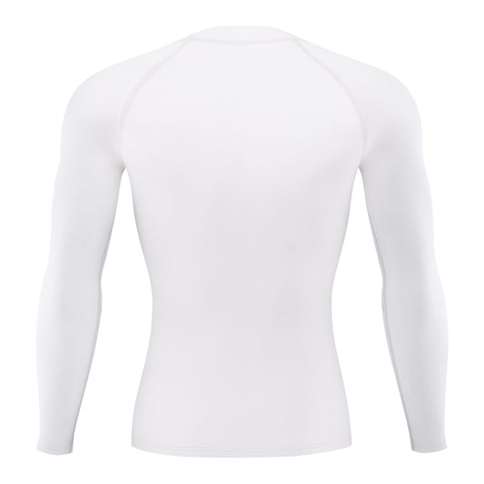 Men's Full Sleeve Compression Tee T-Shirt White