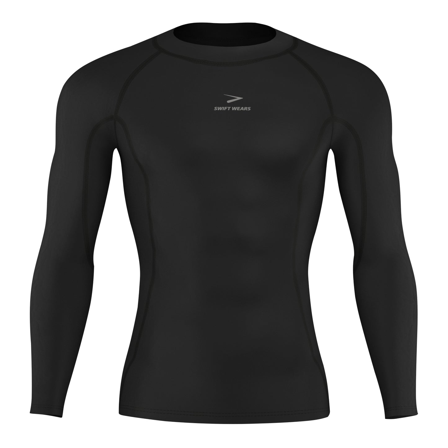 Men's Long Sleeve Compression Shirt – Black