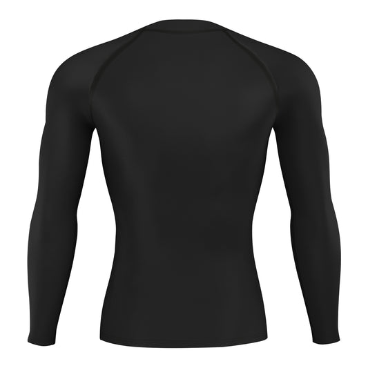 Men's Full Sleeve Compression Tee T-Shirt Black