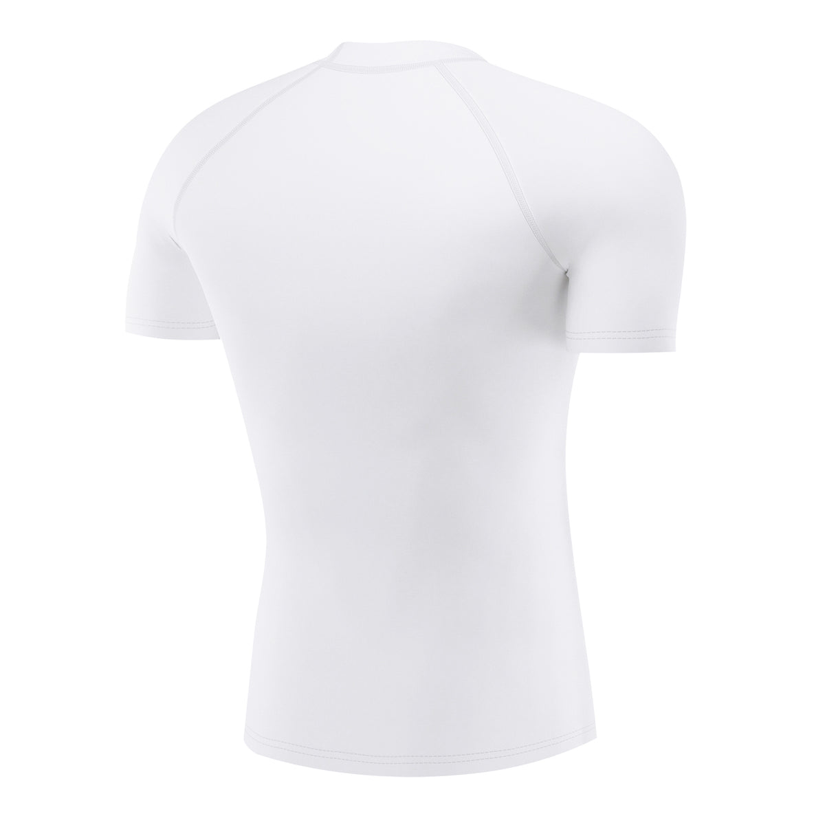 Men's Short Sleeve Compression Shirt – White