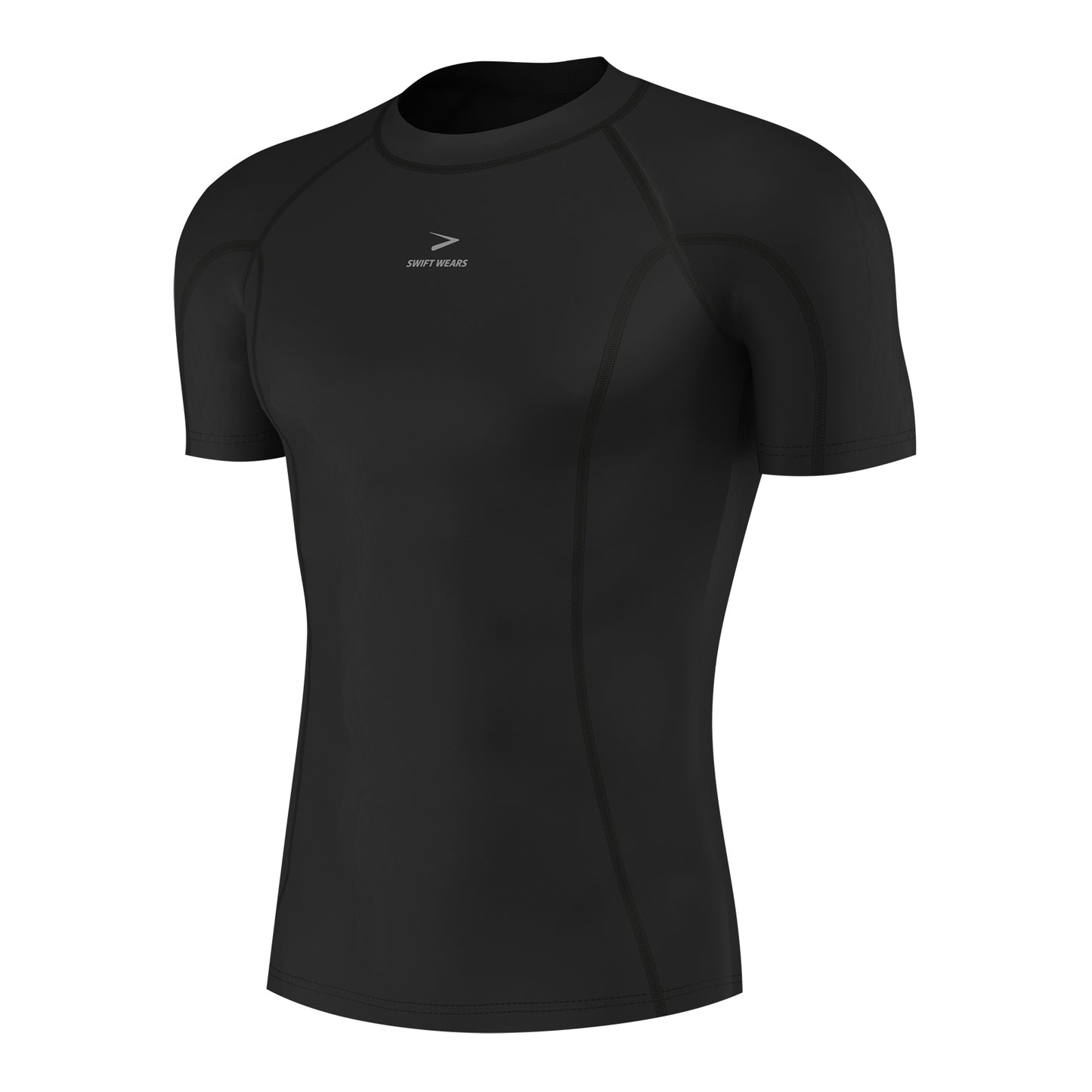 Men's Half Sleeve Compression T-Shirt Black