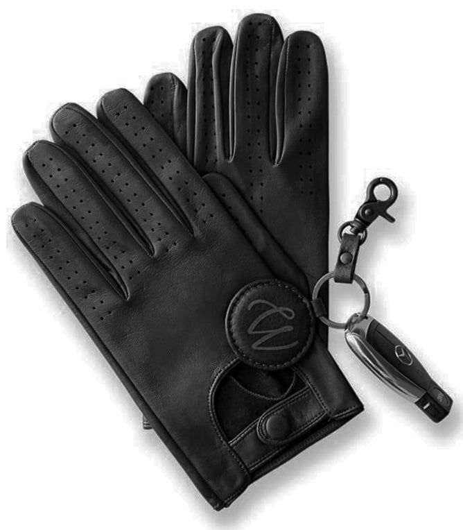 Leather Driving Gloves 100% Real Genuine Lambskin Black