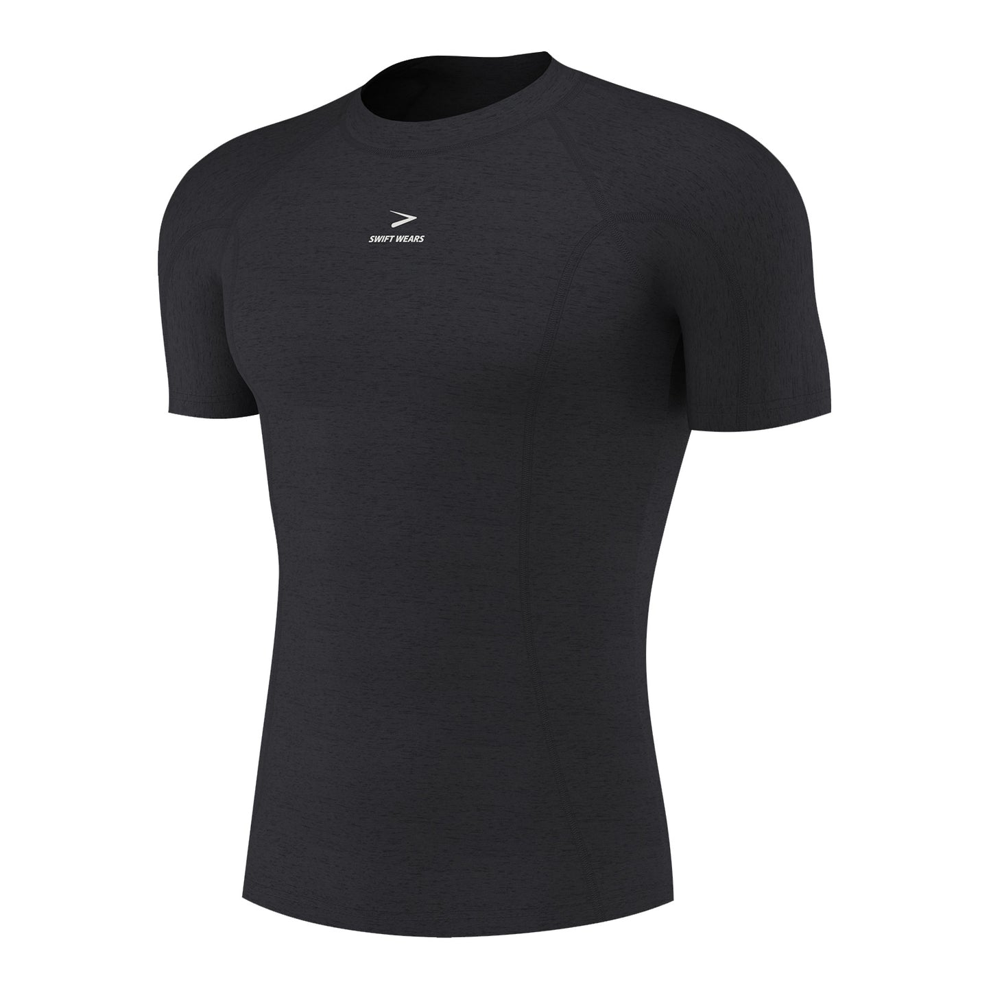 Men's Half Sleeve Compression T-Shirt Charcoal