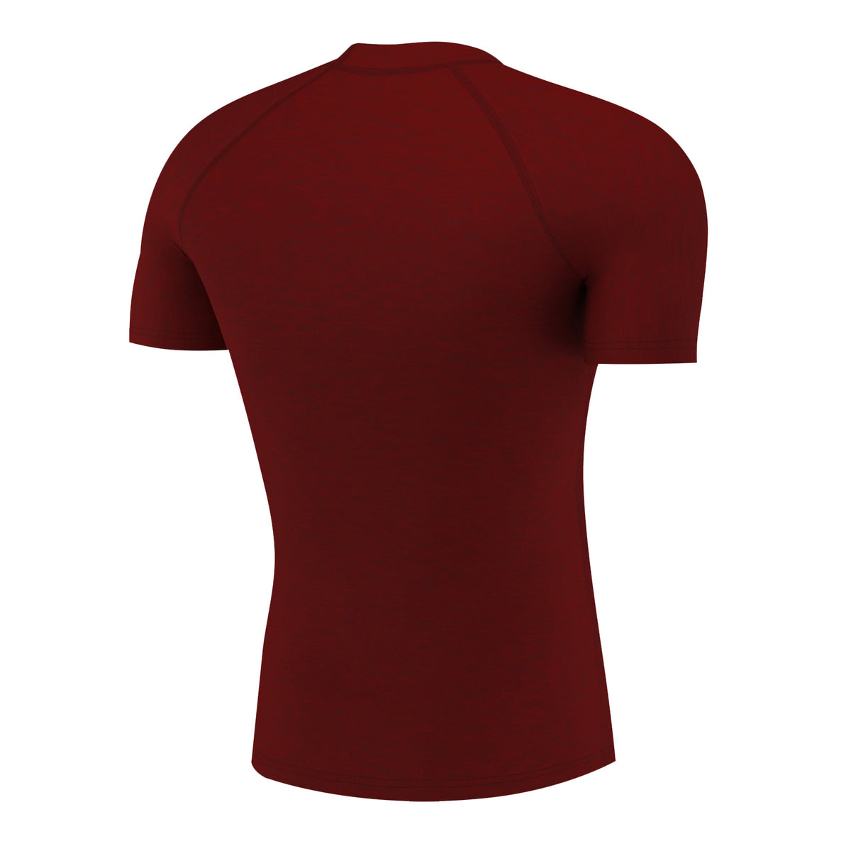 Men's Short Sleeve Compression Shirt – Maroon