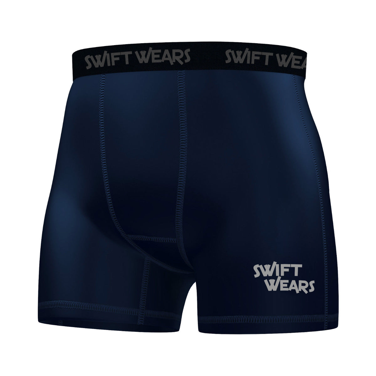 Men's Compression Boxer Shorts – Navy Blue