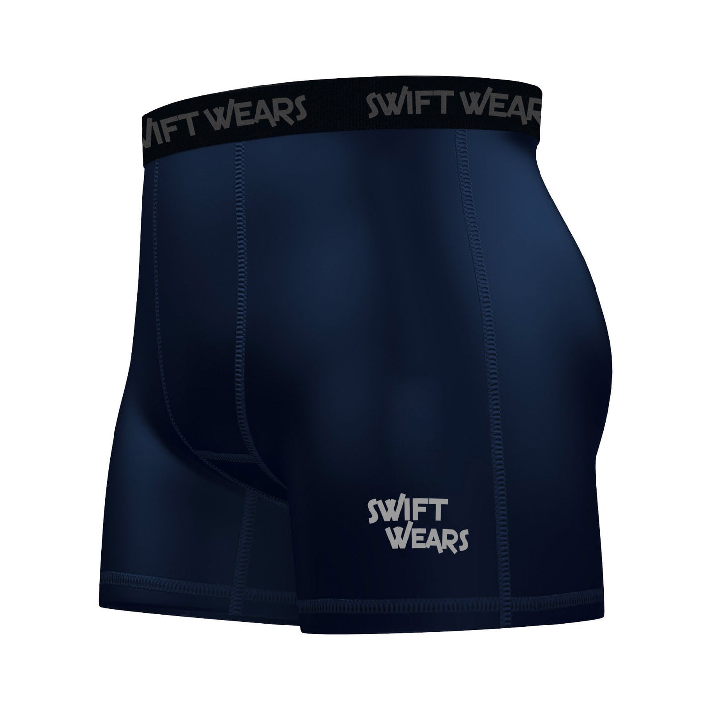 Men's Compression Boxer Shorts Navy Blue