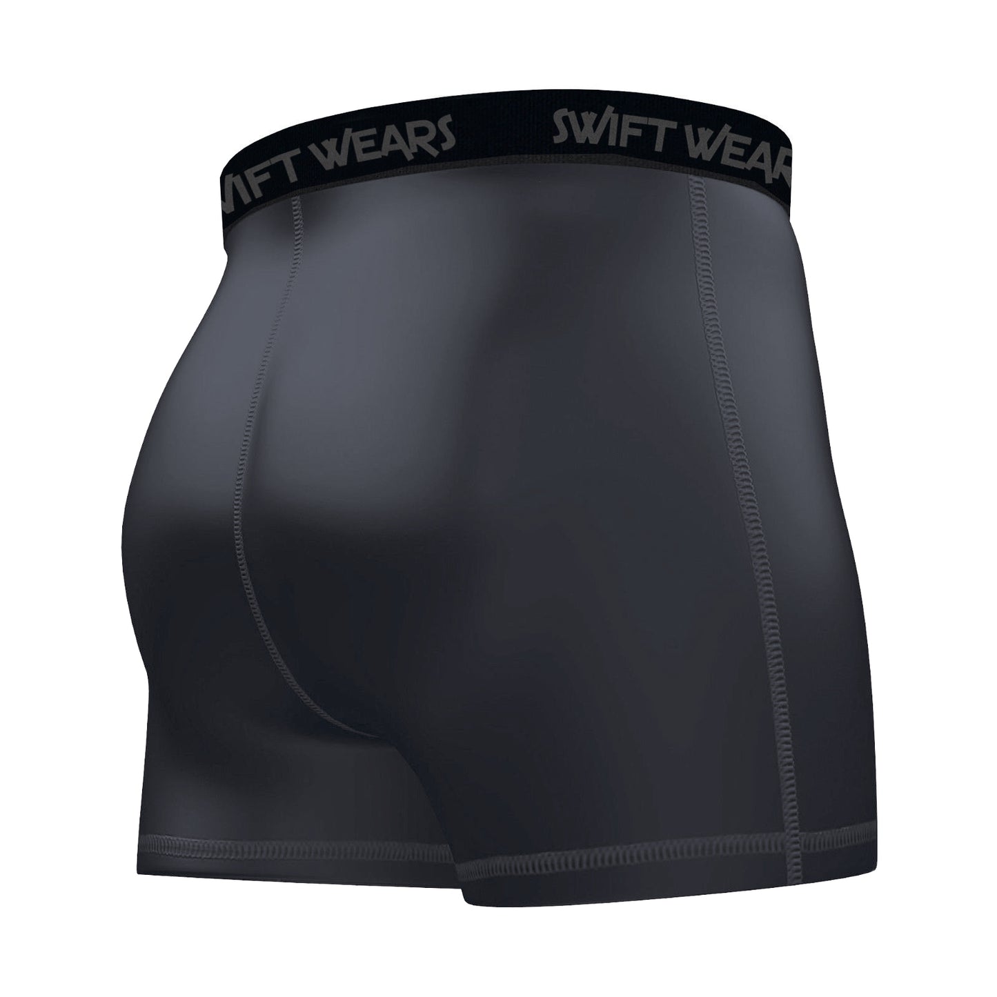 Men's Compression Boxer Shorts Charcoal Grey