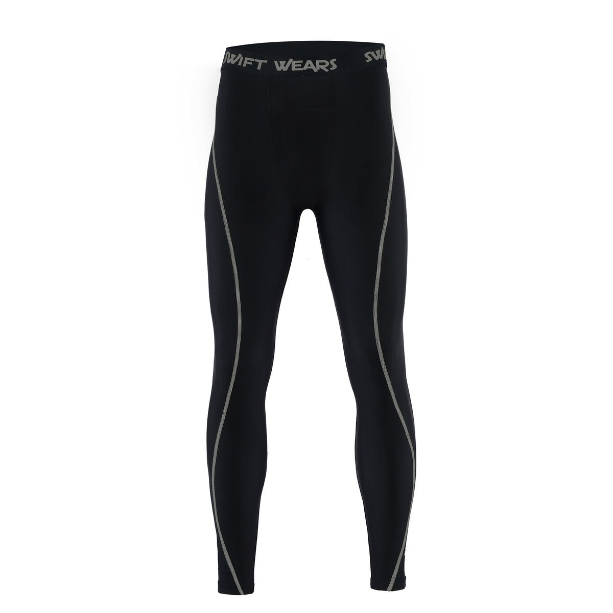 Men's Compression Leggings – Black & Grey