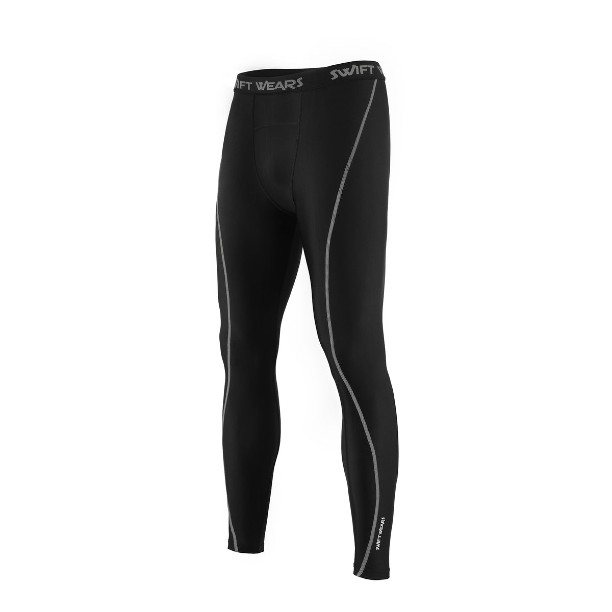 Men's Compression Leggings – Black & Grey
