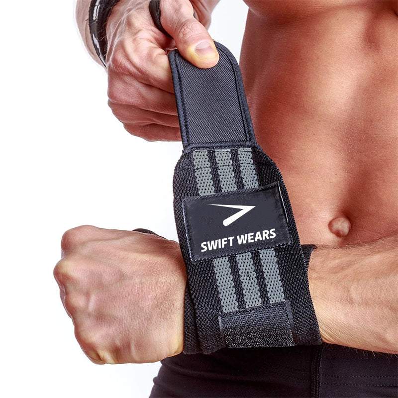 Wrist Wraps Grey (Pair)