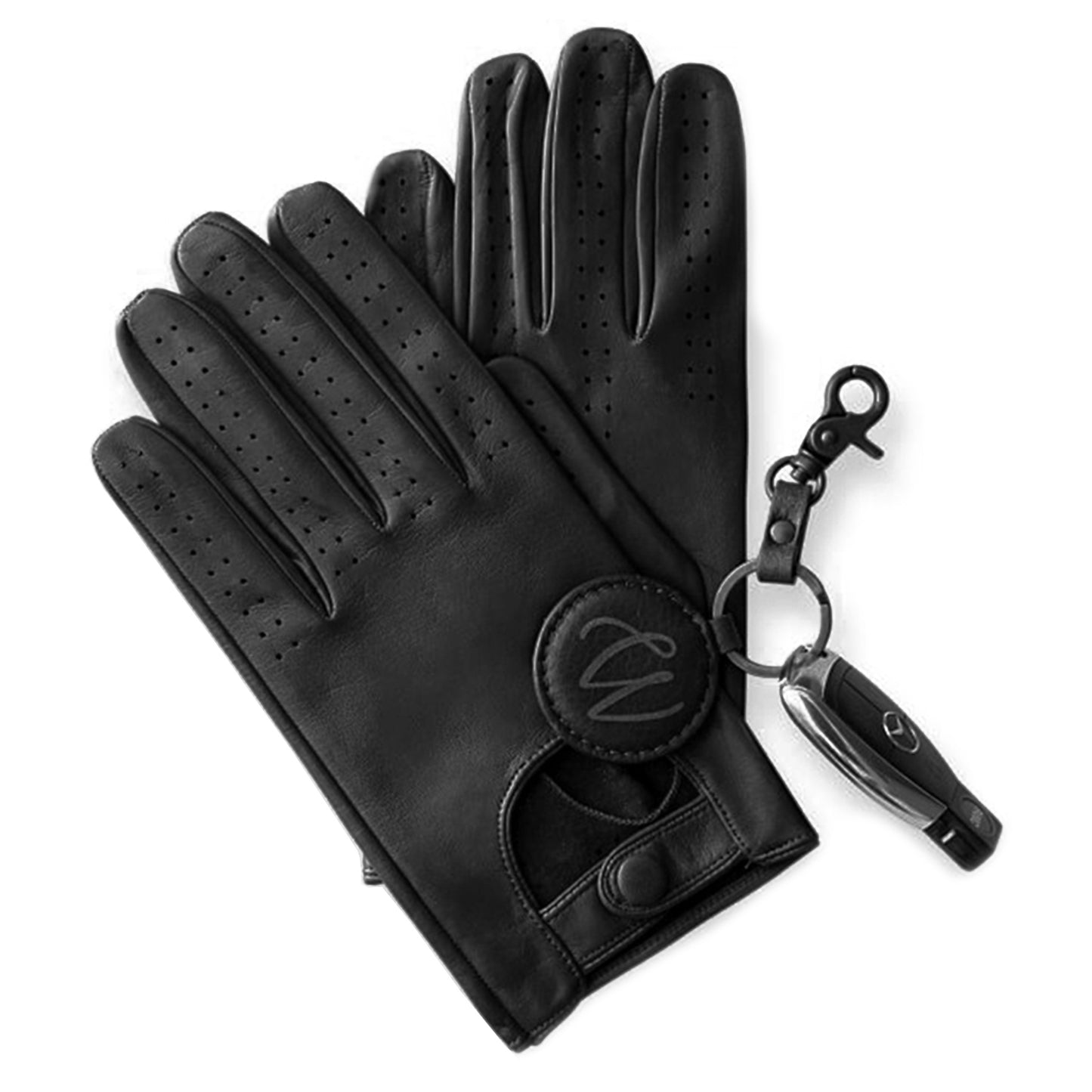 Leather Driving Gloves 100% Real Genuine Lambskin Black