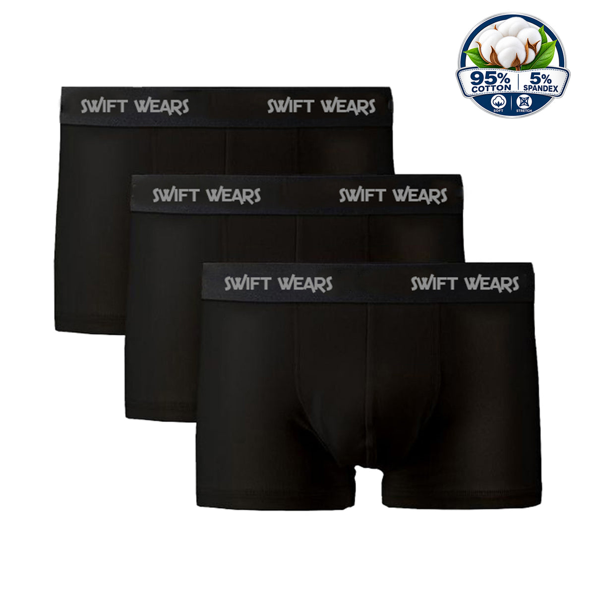 Men's Boxer Trunks – 3 Pack