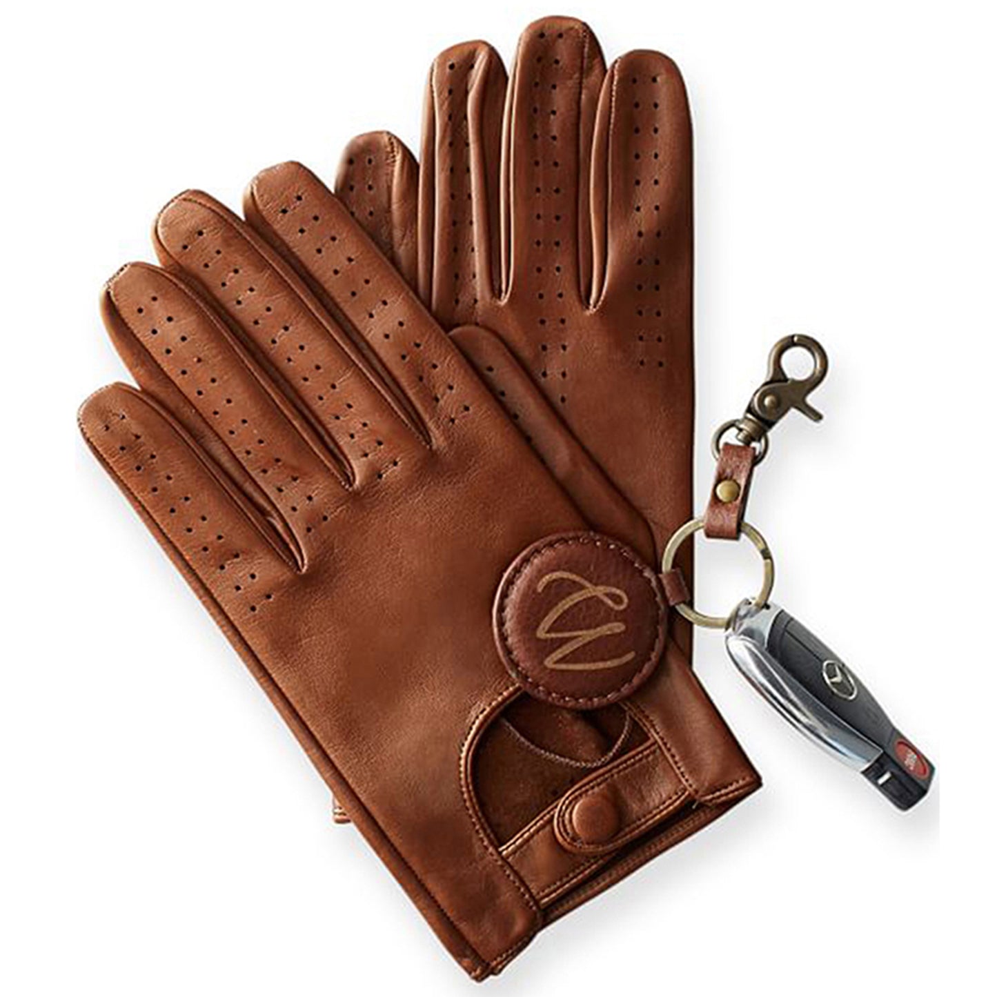Genuine Lambskin Leather Driving Gloves – Tan