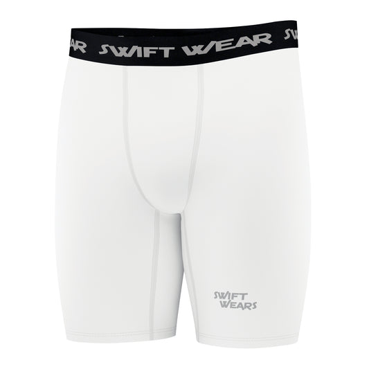 Men's Compression Shorts White