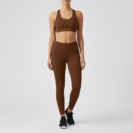 Sports Bra Navy Brown