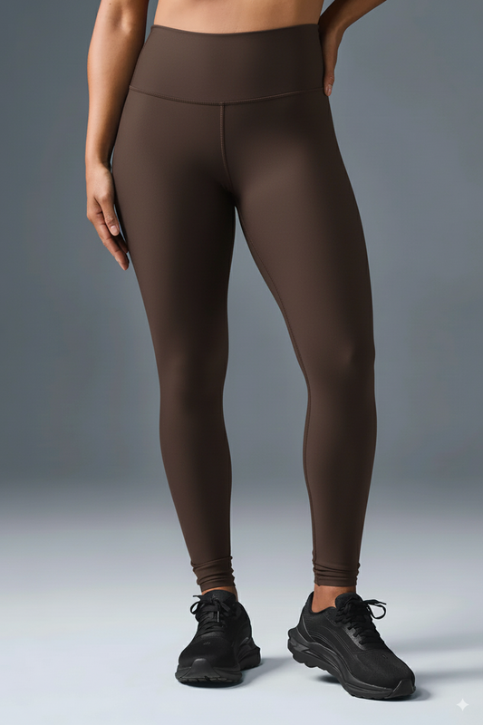 Swift Wears HIgh Waisted Leggings Brown