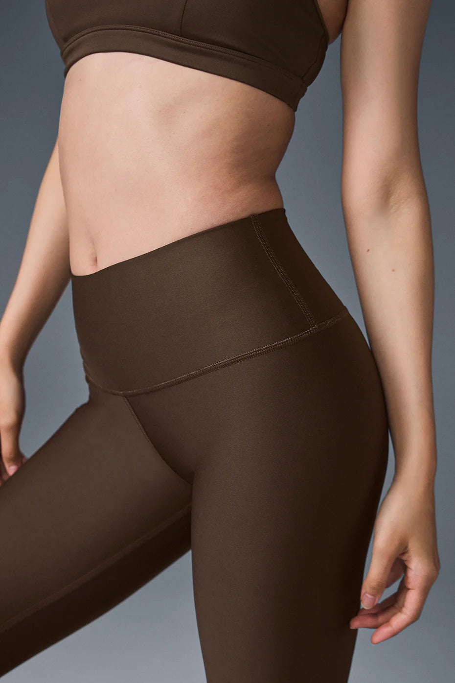Swift Wears HIgh Waisted Leggings Brown