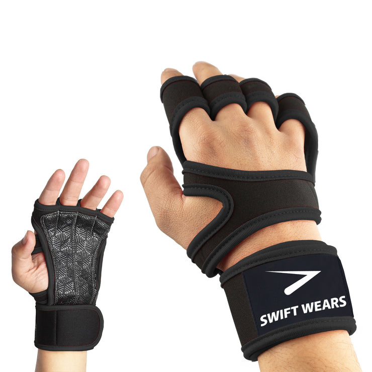 Ultimate Gym Fitness Workout Gloves Black