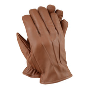 Winter Leather Fleece Lined Gloves Tan