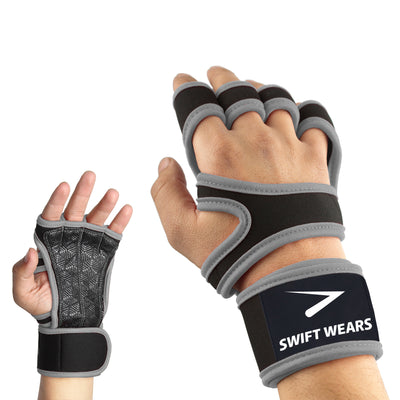 Ultimate Gym Fitness Workout Gloves Grey